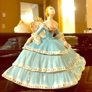 Porcelain Figurine Jewelry Box